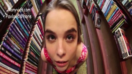 ManyVids PavlovsWhore A risky facial in the bookstore